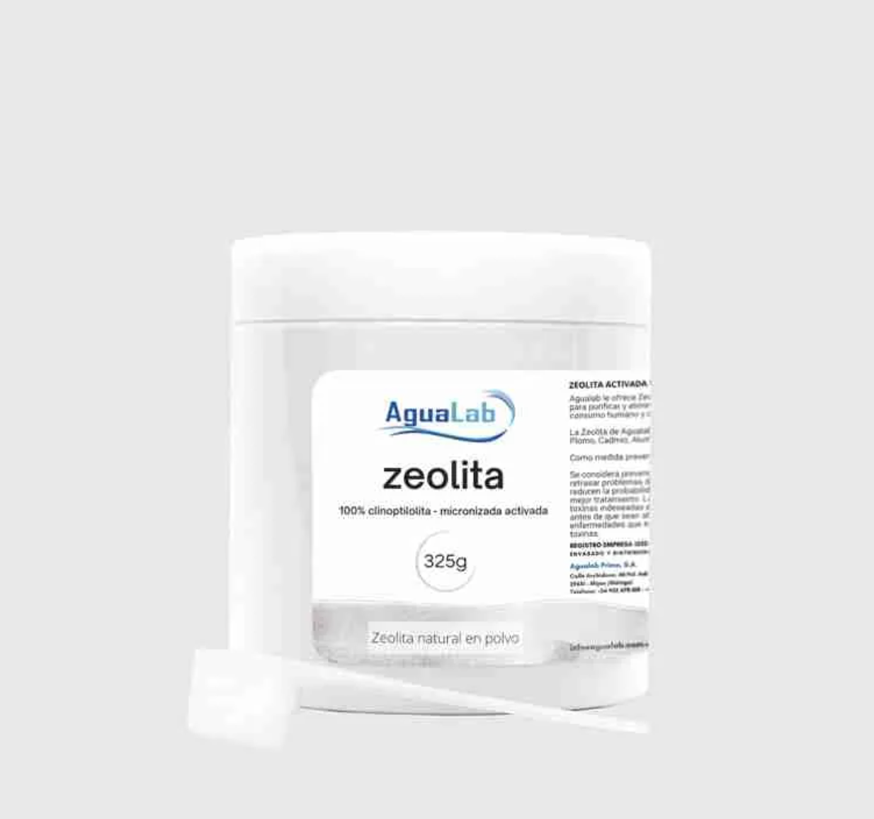 Zeolita Clinoptilolita en Polvo ALTA CALIDAD – 325g AGUALAB
